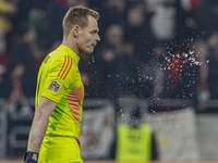 Goalkeeper of Hungary, Denes Dibusz, stands after the UEFA Nations League Group match at Puskas Arena in Budapest, Hungary, on November 19,...