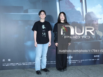 Actors Hsiang Hsi and Yang Kuei-Mei attend the premiere of the film ''A Journey in Spring'' at the Golden Horse Awards in Taipei, Taiwan pro...