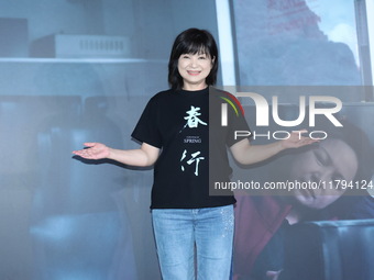 Actress Yang Kuei-Mei attends the premiere of the film ''A Journey in Spring'' at the Golden Horse Awards in Taipei, Taiwan province, China,...