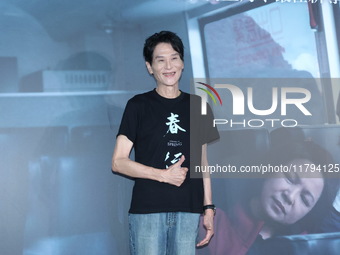 Actor Hsiang Hsi attends the premiere of the film ''A Journey in Spring'' at the Golden Horse Awards in Taipei, Taiwan province, China, on N...