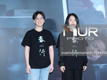 Actors Hsiang Hsi and Yang Kuei-Mei attend the premiere of the film ''A Journey in Spring'' at the Golden Horse Awards in Taipei, Taiwan pro...