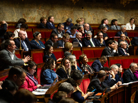 A general view of the National Assembly during the session of questions to the government in Paris, France, on November 19, 2024. (