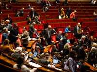 A general view of the National Assembly during the session of questions to the government in Paris, France, on November 19, 2024. (