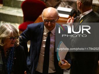 Didier Migaud, Keeper of the Seals and Minister of Justice, is seen during the questions to the government session at the National Assembly...