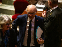 Didier Migaud, Keeper of the Seals and Minister of Justice, is seen during the questions to the government session at the National Assembly...