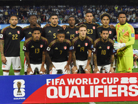 Players of Peru stand before the match between Argentina and Peru at Alberto J. Armando - La Bombonera Stadium, on November 19. (