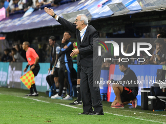 Jorge Fozati, head coach of Peru, is present during the match between Argentina and Peru at Alberto J. Armando - La Bombonera Stadium in Bue...