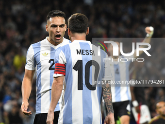 During the match between Argentina and Peru at Alberto J. Armando - La Bombonera Stadium, in Buenos Aires, Argentina, on November 19, (