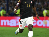 Luis Advincula of Peru participates in the match between Argentina and Peru at Alberto J. Armando - La Bombonera Stadium in Buenos Aires, Ar...