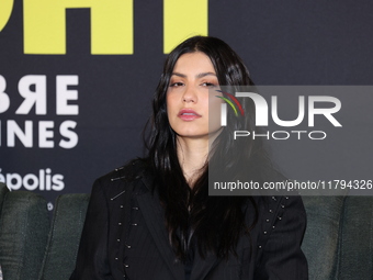 Barbara Lopez attends the press conference to promote the movie ''Straight'' at Cinepolis Plaza Carso in Mexico City, Mexico, on November 19...