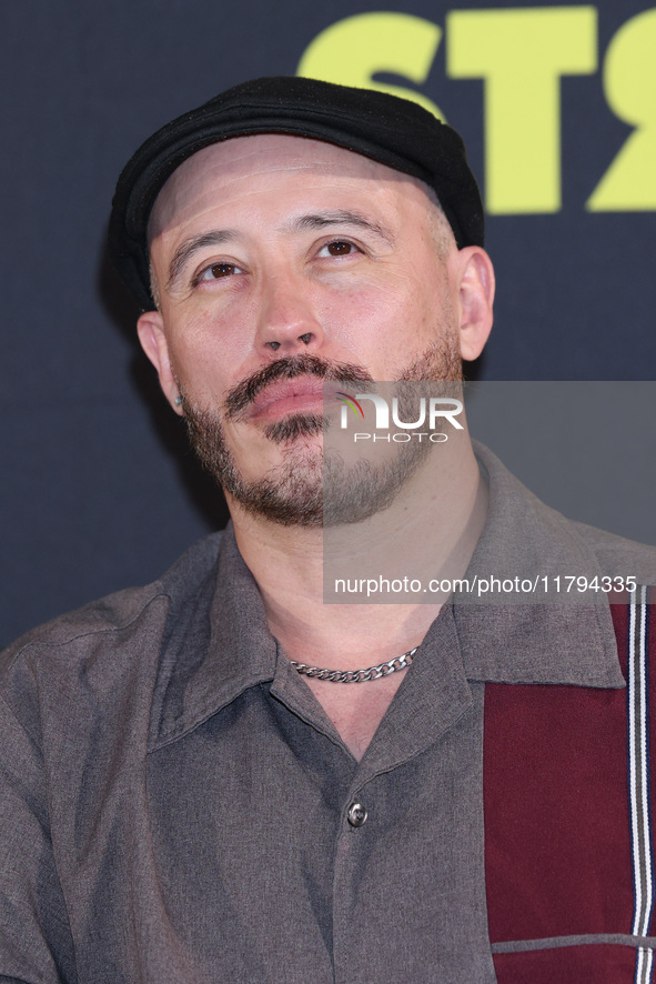 Marcelo Tobar attends the press conference to promote the movie ''Straight'' at Cinepolis Plaza Carso in Mexico City, Mexico, on November 19...