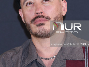 Marcelo Tobar attends the press conference to promote the movie ''Straight'' at Cinepolis Plaza Carso in Mexico City, Mexico, on November 19...