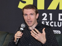 Scott Elmegreen attends the press conference to promote the movie ''Straight'' at Cinepolis Plaza Carso in Mexico City, Mexico, on November...