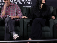 Alejandro Speitzer and Barbara Lopez attend the press conference to promote the movie ''Straight'' at Cinepolis Plaza Carso in Mexico City,...