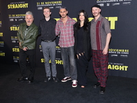 (L-R) Oscar Uriel, Scott Elmegreen, Alejandro Speitzer, Barbara Lopez, and Marcelo Tobar attend the press conference to promote the movie ''...