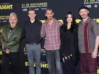 (L-R) Oscar Uriel, Scott Elmegreen, Alejandro Speitzer, Barbara Lopez, and Marcelo Tobar attend the press conference to promote the movie ''...