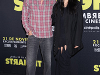 Alejandro Speitzer and Barbara Lopez attend the press conference to promote the movie ''Straight'' at Cinepolis Plaza Carso in Mexico City,...