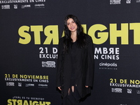 Barbara Lopez attends the press conference to promote the movie ''Straight'' at Cinepolis Plaza Carso in Mexico City, Mexico, on November 19...