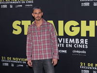 Alejandro Speitzer attends the press conference to promote the movie ''Straight'' at Cinepolis Plaza Carso in Mexico City, Mexico, on Novemb...