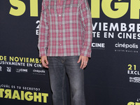 Alejandro Speitzer attends the press conference to promote the movie ''Straight'' at Cinepolis Plaza Carso in Mexico City, Mexico, on Novemb...