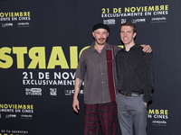 Marcelo Tobar and Scott Elmegreen attend the press conference to promote the movie ''Straight'' at Cinepolis Plaza Carso in Mexico City, Mex...