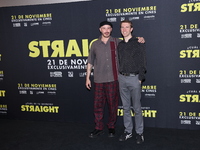 Marcelo Tobar and Scott Elmegreen attend the press conference to promote the movie ''Straight'' at Cinepolis Plaza Carso in Mexico City, Mex...