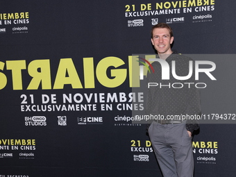 Scott Elmegreen attends the press conference to promote the movie ''Straight'' at Cinepolis Plaza Carso in Mexico City, Mexico, on November...