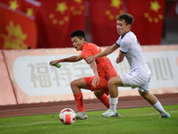 China U19 plays against Kyrgyzstan U19 during the 2024 CFA China ''Panda Cup'' international football tournament in Chengdu, Sichuan Provinc...