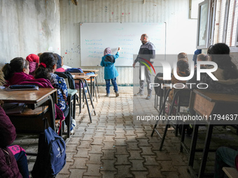 Children In Northern Syria Face Harsh Humanitarian And Living Conditions That Have Significantly Impacted Their Education. The Photos Depict...