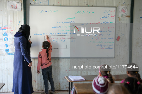 Children In Northern Syria Face Harsh Humanitarian And Living Conditions That Have Significantly Impacted Their Education. The Photos Depict...