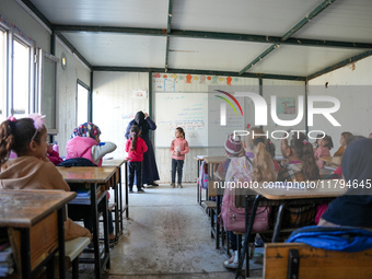 Children In Northern Syria Face Harsh Humanitarian And Living Conditions That Have Significantly Impacted Their Education. The Photos Depict...