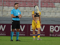 Albert Rosas of Andorra reacts in disappointment after the UEFA Nations League, League D, Group D2 soccer match between Malta and Andorra at...