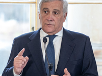 Antonio Tajani (Italy's Minister of Foreign Affairs) during meeting of the Foreign Ministers of the EU Big Five in Warsaw, Poland on Novembe...