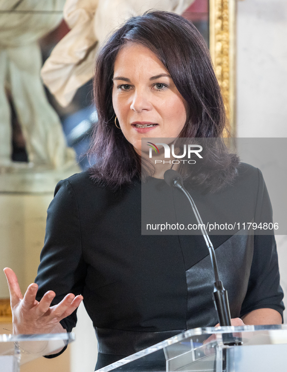 Annalena Baerbock (Germany's Minister of Foreign Affairs) during meeting of the Foreign Ministers of the EU Big Five in Warsaw, Poland on No...