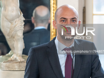 Jean Noel Barrot (France's Minister of Foreign Affairs) during meeting of the Foreign Ministers of the EU Big Five in Warsaw, Poland on Nove...