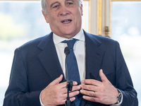 Antonio Tajani (Italy's Minister of Foreign Affairs) during meeting of the Foreign Ministers of the EU Big Five in Warsaw, Poland on Novembe...