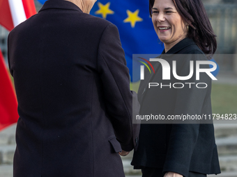 Radoslaw Sikorski (Poland's Minister of Foreign Affairs), Annalena Baerbock (Germany's Minister of Foreign Affairs) during meeting of the Fo...