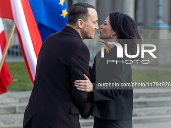 Radoslaw Sikorski (Poland's Minister of Foreign Affairs), Annalena Baerbock (Germany's Minister of Foreign Affairs) during meeting of the Fo...