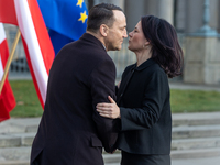 Radoslaw Sikorski (Poland's Minister of Foreign Affairs), Annalena Baerbock (Germany's Minister of Foreign Affairs) during meeting of the Fo...