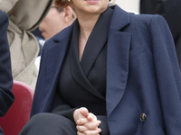 First Lady of Ukraine Olena Zelenska attends Pope Francis' weekly general audience in St. Peter's Square in Vatican City on November 20, 202...