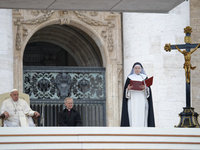 Pope Francis attends his weekly general audience at St Peter's Square in The Vatican on November 20, 2024. (