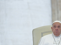 Pope Francis attends his weekly general audience at St Peter's Square in The Vatican on November 20, 2024. (