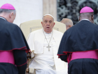 Pope Francis holds the weekly General Audience in St. Peter's Square in Vatican City, on November 20, 2024. (