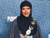 Erykah Badu arrives at the Los Angeles Premiere Of Netflix's 'The Piano Lesson' held at The Egyptian Theatre Hollywood on November 19, 2024...