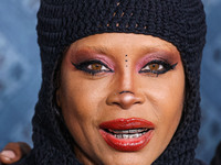 Erykah Badu arrives at the Los Angeles Premiere Of Netflix's 'The Piano Lesson' held at The Egyptian Theatre Hollywood on November 19, 2024...