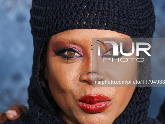 Erykah Badu arrives at the Los Angeles Premiere Of Netflix's 'The Piano Lesson' held at The Egyptian Theatre Hollywood on November 19, 2024...