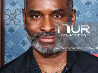 Lawrence Davis arrives at the Los Angeles Premiere Of Netflix's 'The Piano Lesson' held at The Egyptian Theatre Hollywood on November 19, 20...