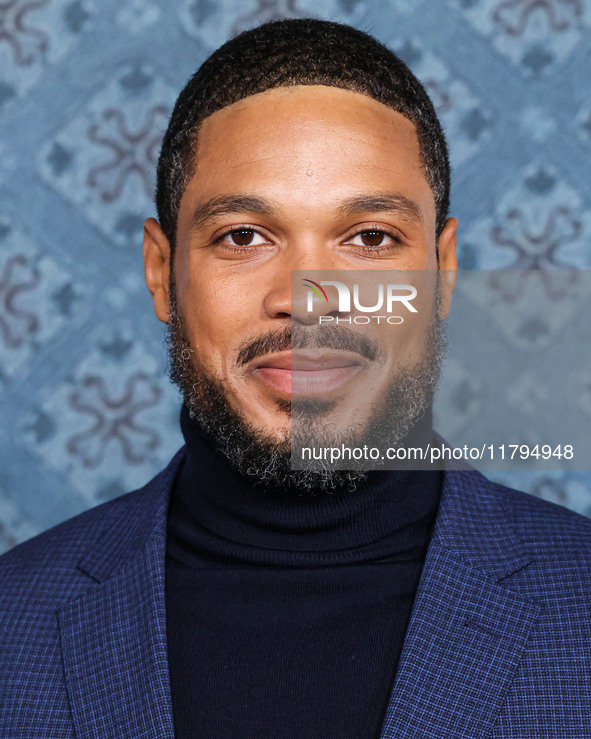 Ray Fisher arrives at the Los Angeles Premiere Of Netflix's 'The Piano Lesson' held at The Egyptian Theatre Hollywood on November 19, 2024 i...