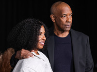 Pauletta Washington and husband Denzel Washington arrive at the Los Angeles Premiere Of Netflix's 'The Piano Lesson' held at The Egyptian Th...