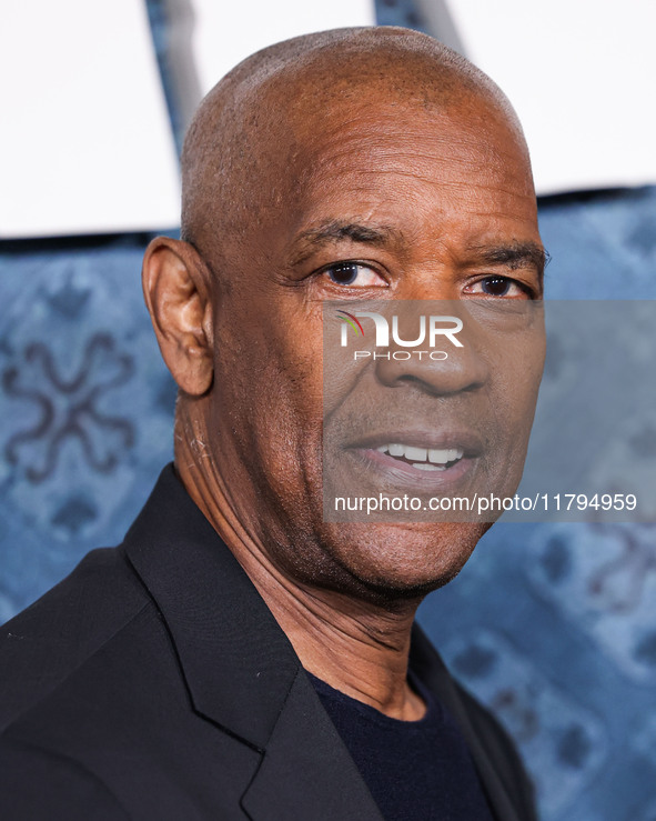 Denzel Washington arrives at the Los Angeles Premiere Of Netflix's 'The Piano Lesson' held at The Egyptian Theatre Hollywood on November 19,...